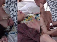 Nina Takasaka rên rỉ cầu xin bố nhấp nhẹ thôi